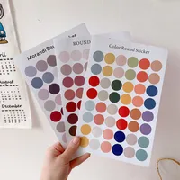 Simple Fashion Morandi Color Dot Sticker Photo Sticker main image 3