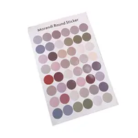 Simple Fashion Morandi Color Dot Sticker Photo Sticker main image 5