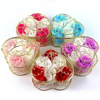 6 Iron Basket Rose Soap Flower Gift Box Valentine's Day Small Gifts main image 5