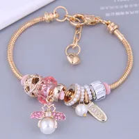 European And American Fashion Simple Bee Pendant Alloy Bracelet main image 3