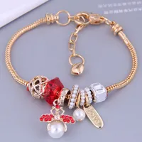 European And American Fashion Simple Bee Pendant Alloy Bracelet main image 2