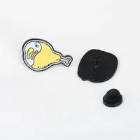Fashion Cartoon Pizza Hamburger Bun Chicken Leg Collar Pin Badge main image 5