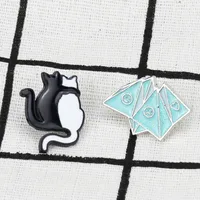 Southeast Northwest Origami Collar Pin Children's Enamel Badge Brooch main image 1