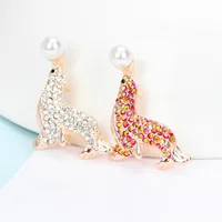 Popular Cartoon Marine Animal Seal Sea Lion Brooch Corsage main image 1