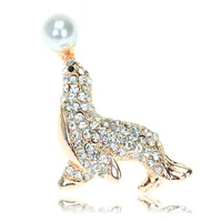 Popular Cartoon Marine Animal Seal Sea Lion Brooch Corsage main image 5