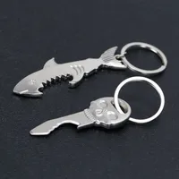 Shark Glossy Bottle Opener Metal Keychain Creative Small Gift main image 3