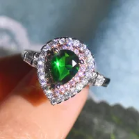 Simple Style Water Droplets Copper Artificial Gemstones Rings main image 3