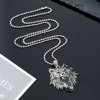 Retro Punk Wolf Head Alloy Pendant Necklace Wholesale main image 5
