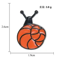 Exquisite Snail Brooch European Alloy Popular Jewelry Dripping Brooch sku image 4