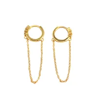 925 Sterling Silver Gem Geometric Earrings main image 1