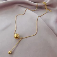 304 Stainless Steel 18K Gold Plated Simple Style Plating Geometric Necklace main image 4