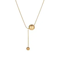304 Stainless Steel 18K Gold Plated Simple Style Plating Geometric Necklace main image 5