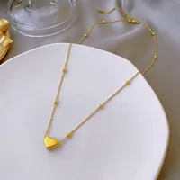 304 Stainless Steel 18K Gold Plated Simple Style Plating Geometric Necklace main image 3