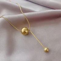 304 Stainless Steel 18K Gold Plated Simple Style Plating Geometric Necklace sku image 1