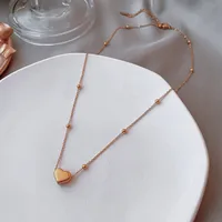 304 Stainless Steel 18K Gold Plated Simple Style Plating Geometric Necklace sku image 3