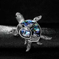 Animal Brooch Series Fashion Magazines Personality Wild Tortoise Shell Material Brooch main image 4