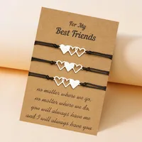 Vintage Style Heart No Inlaid Unisex Bracelets main image 2