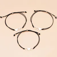 Vintage Style Heart No Inlaid Unisex Bracelets main image 3