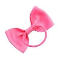 European And American Hair Accessories Children's Solid Color Bow Cute Hair Tie main image 5