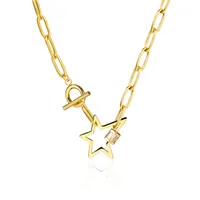 Wholesale Jewelry Fashion Geometric 304 Stainless Steel 18K Gold Plated Plating Necklace main image 3