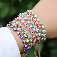 Bohemian Melange Demon Eye Ladies Copper Bracelet Ethnic Adjustable Bracelet Hand Jewelry main image 1