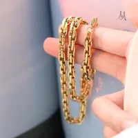 Wholesale Jewelry Fashion Geometric 304 Stainless Steel 18K Gold Plated Plating Necklace main image 1