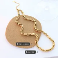 Wholesale Jewelry Fashion Geometric 304 Stainless Steel 18K Gold Plated Plating Necklace main image 3