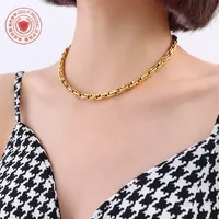 Wholesale Jewelry Fashion Geometric 304 Stainless Steel 18K Gold Plated Plating Necklace main image 4