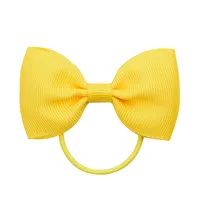 European And American Hair Accessories Children's Solid Color Bow Cute Hair Tie sku image 10