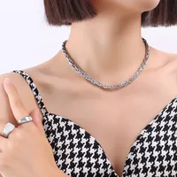 Wholesale Jewelry Fashion Geometric 304 Stainless Steel 18K Gold Plated Plating Necklace sku image 2