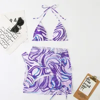 New Women's Split Three-piece Swimsuit Sexy Bikini sku image 1