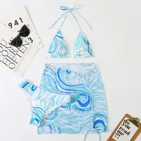 New Women's Split Three-piece Swimsuit Sexy Bikini sku image 10