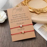 New Woven Bracelet European And American Independence Day Copper Star Card Bracelet main image 1