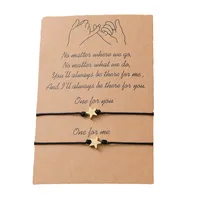New Woven Bracelet European And American Independence Day Copper Star Card Bracelet main image 4