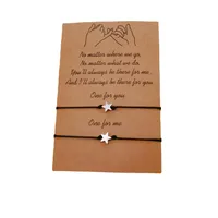 New Woven Bracelet European And American Independence Day Copper Star Card Bracelet main image 5