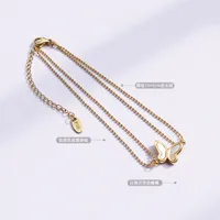 Fashion Geometric Titanium Steel Plating No Inlaid Women's Anklet main image 4