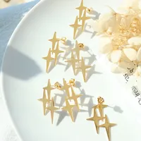 Fashion Geometric Plating 304 Stainless Steel No Inlaid 18K Gold Plated Earrings main image 1
