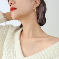 Fashion Geometric Plating 304 Stainless Steel No Inlaid 18K Gold Plated Earrings main image 3