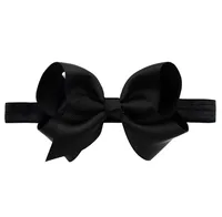 European And American Children's Handmade Solid Color Alice Flower Bow Baby Headband sku image 4