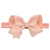 European And American Children's Handmade Solid Color Alice Flower Bow Baby Headband sku image 8