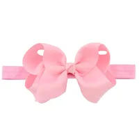 European And American Children's Handmade Solid Color Alice Flower Bow Baby Headband sku image 11