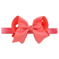 European And American Children's Handmade Solid Color Alice Flower Bow Baby Headband sku image 14