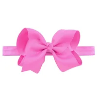 European And American Children's Handmade Solid Color Alice Flower Bow Baby Headband sku image 27