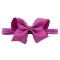European And American Children's Handmade Solid Color Alice Flower Bow Baby Headband sku image 29