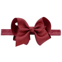 European And American Children's Handmade Solid Color Alice Flower Bow Baby Headband sku image 32