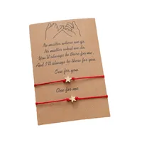 New Woven Bracelet European And American Independence Day Copper Star Card Bracelet sku image 5