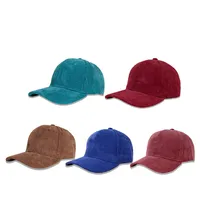 Simple Khaki Hat Korean Fashion Warm Wide-brim Shade Corduroy Baseball Cap main image 2