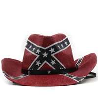 Fashion Sailor Dance American Flag Retro Western Cowboy Hat sku image 6