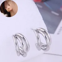 Fashion Sweet Simple Personality Titanium Steel Temperament Earrings main image 2