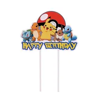Birthday Cartoon Letter Aluminum Film Flag Balloon Cake Decorating Supplies sku image 2